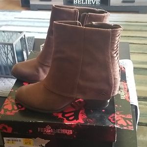 Fergalicious booties ankle boots Size 10 New